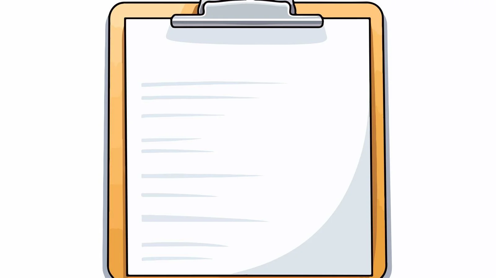 Cartoon Clipboard Illustration — free download from Dotvec