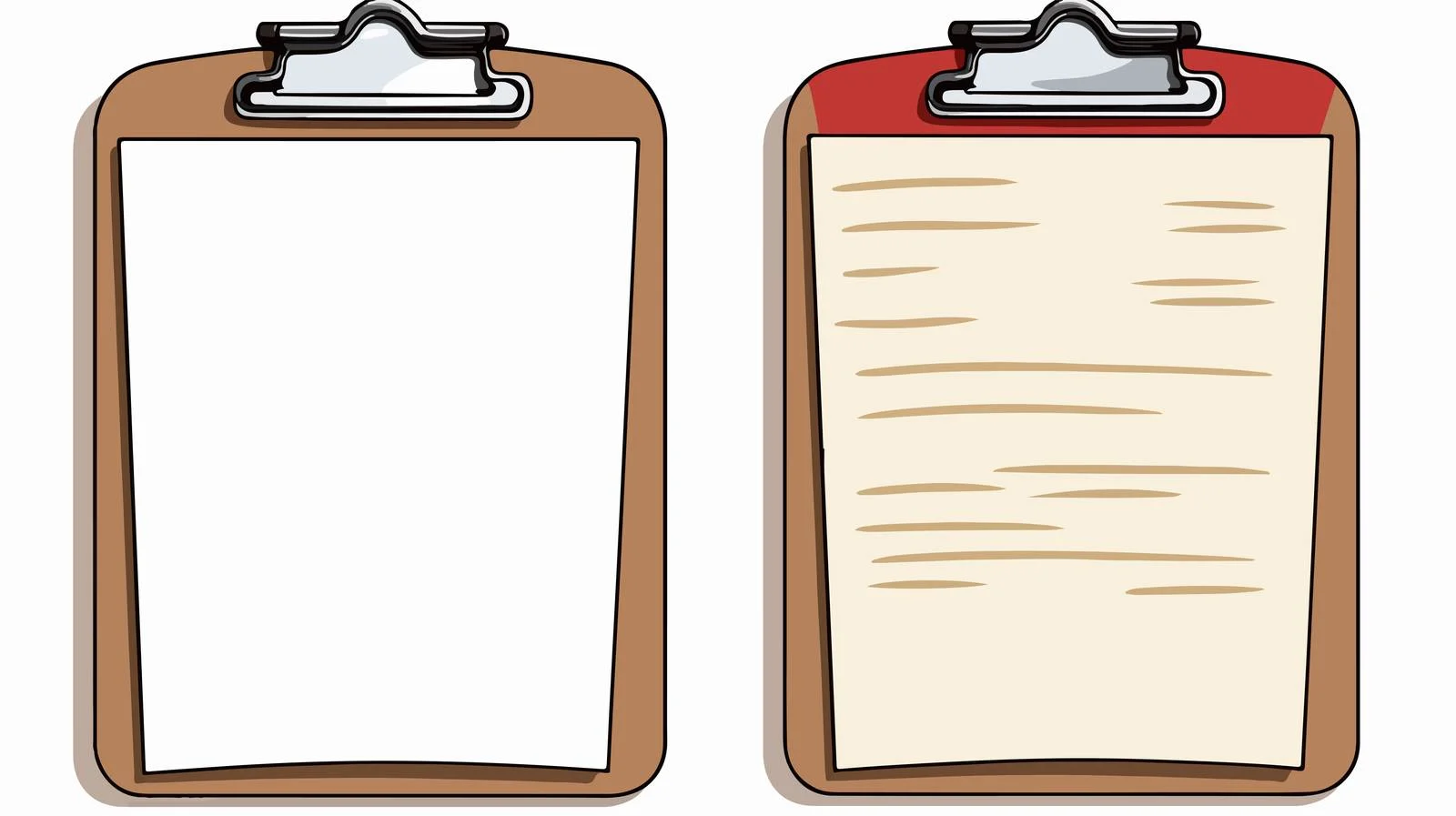 Quirky Cartoon Clipboard Illustration — free download from Dotvec