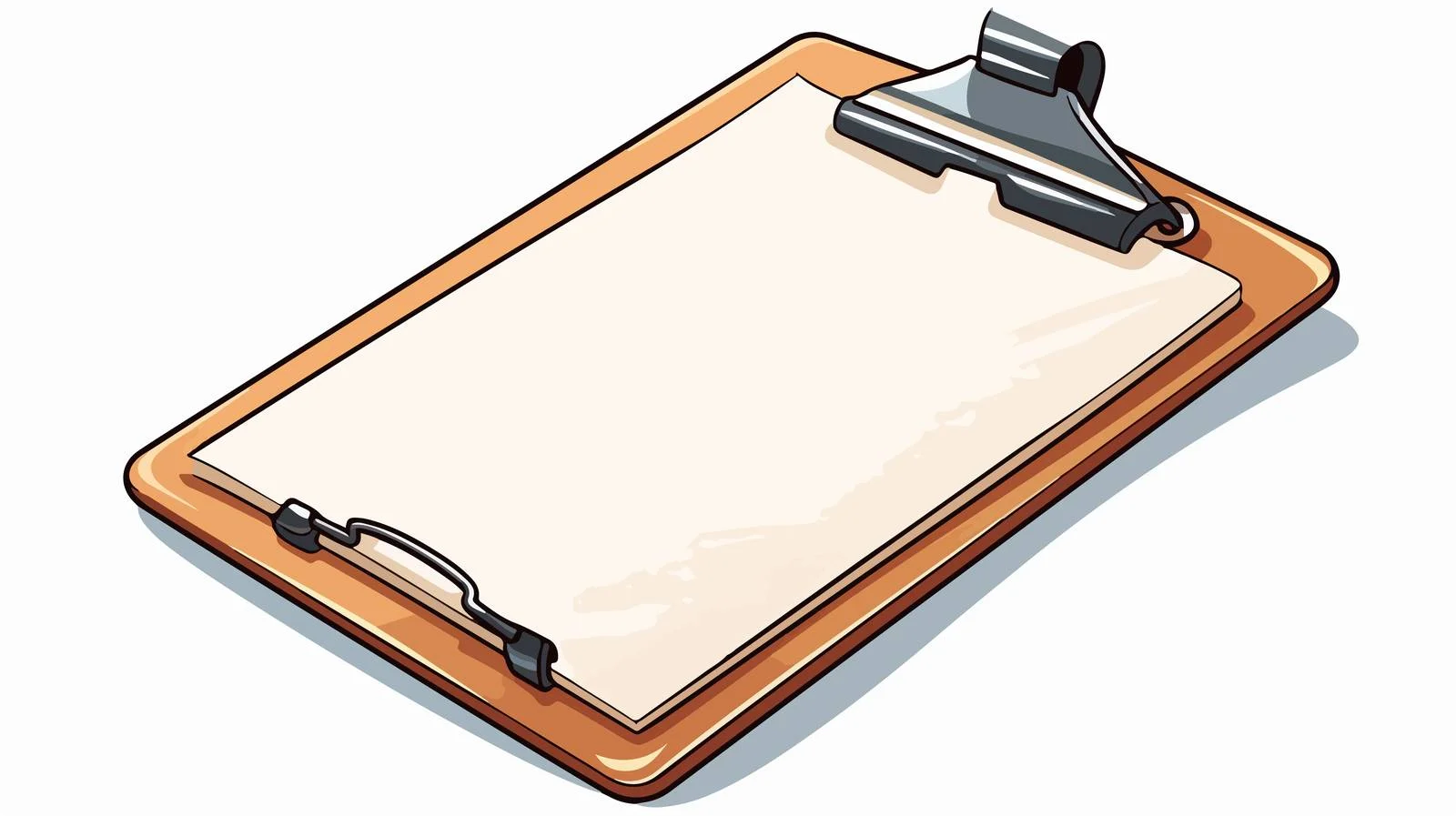 Cartoon Clipboard Vector Illustration — free download from Dotvec