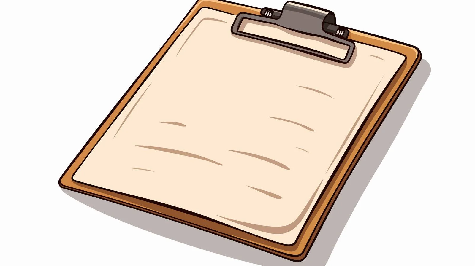 Interactive Cartoon Clipboard Vector Illustration — free download from Dotvec