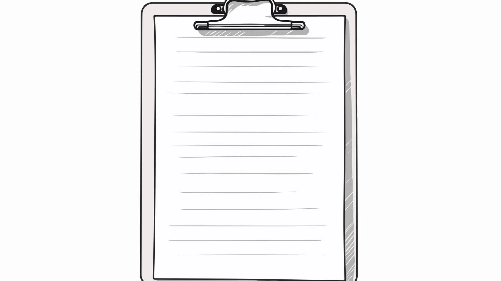 Cartoon Clipboard Vector Illustration — free download from Dotvec