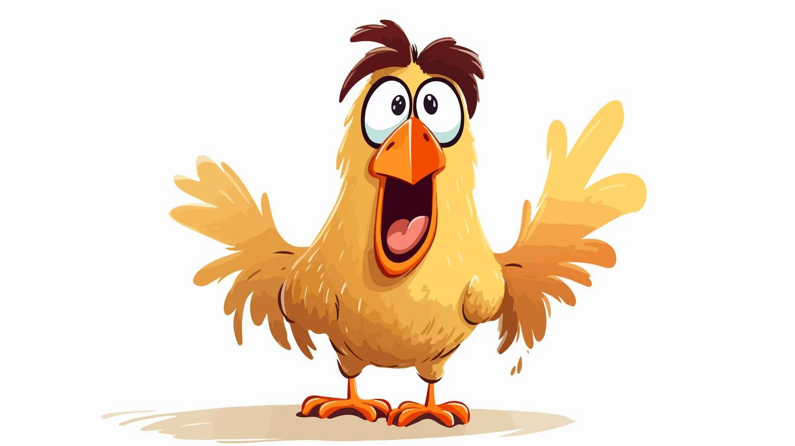 Confused Chicken Illustration — free download from Dotvec