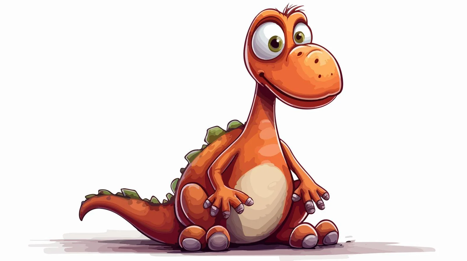 Confused Dinosaur Illustration — free download from Dotvec