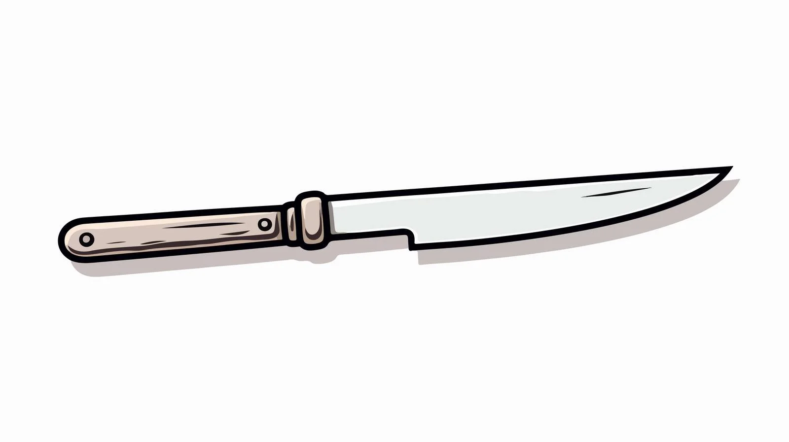 Cartoon Cutlery Knife Vector Illustration — free download from Dotvec