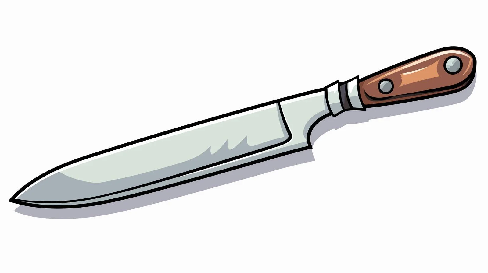 Whimsical Cartoon Knife Illustration — free download from Dotvec