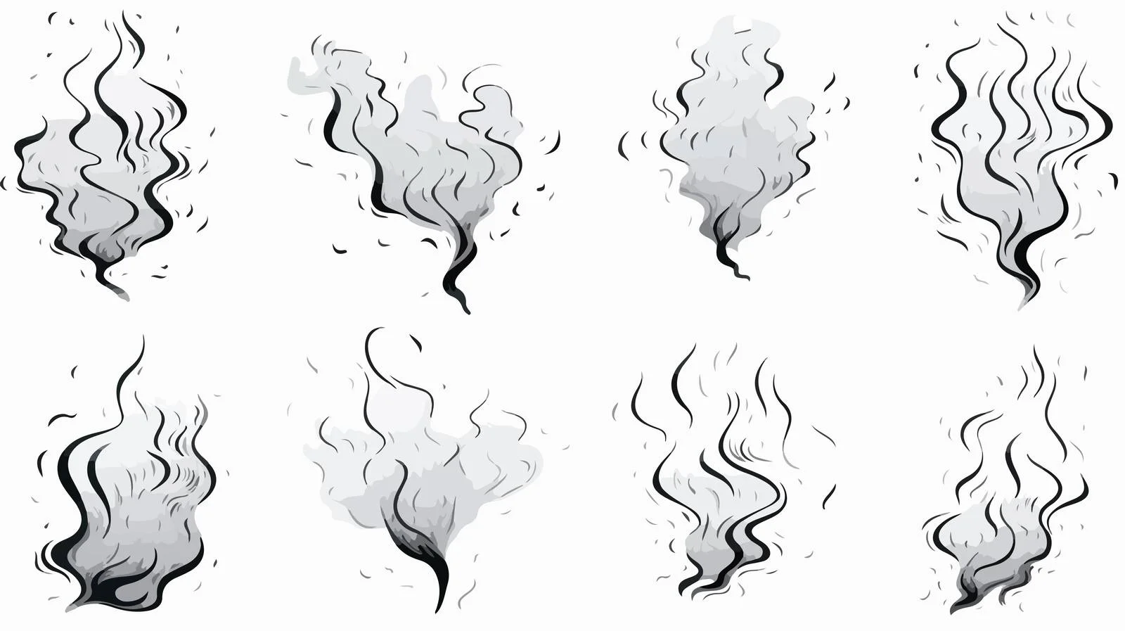 Cartoon Smoke Puff Element — free download from Dotvec