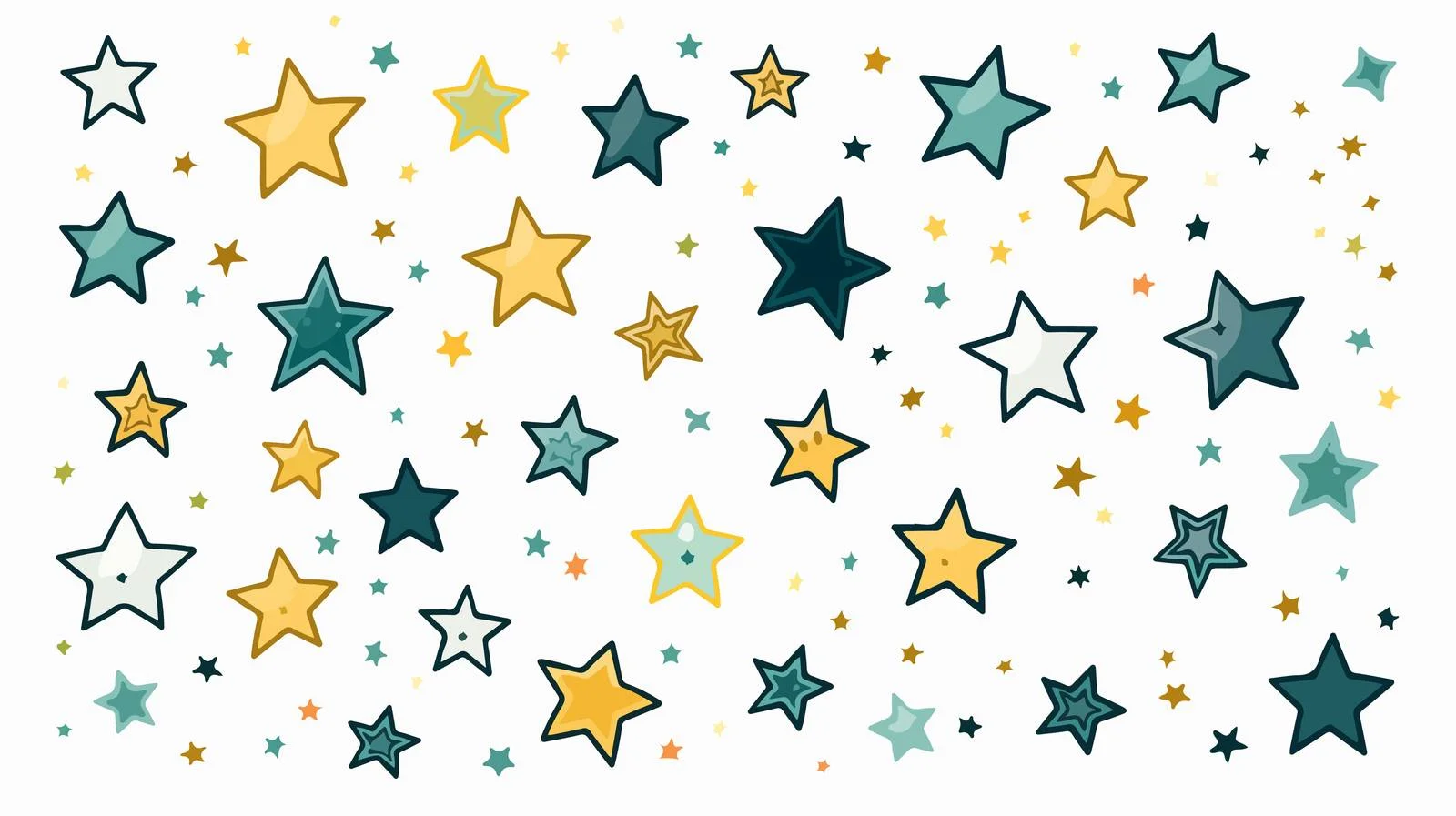 Whimsical Cartoon Stars Doodle Illustration — free download from Dotvec