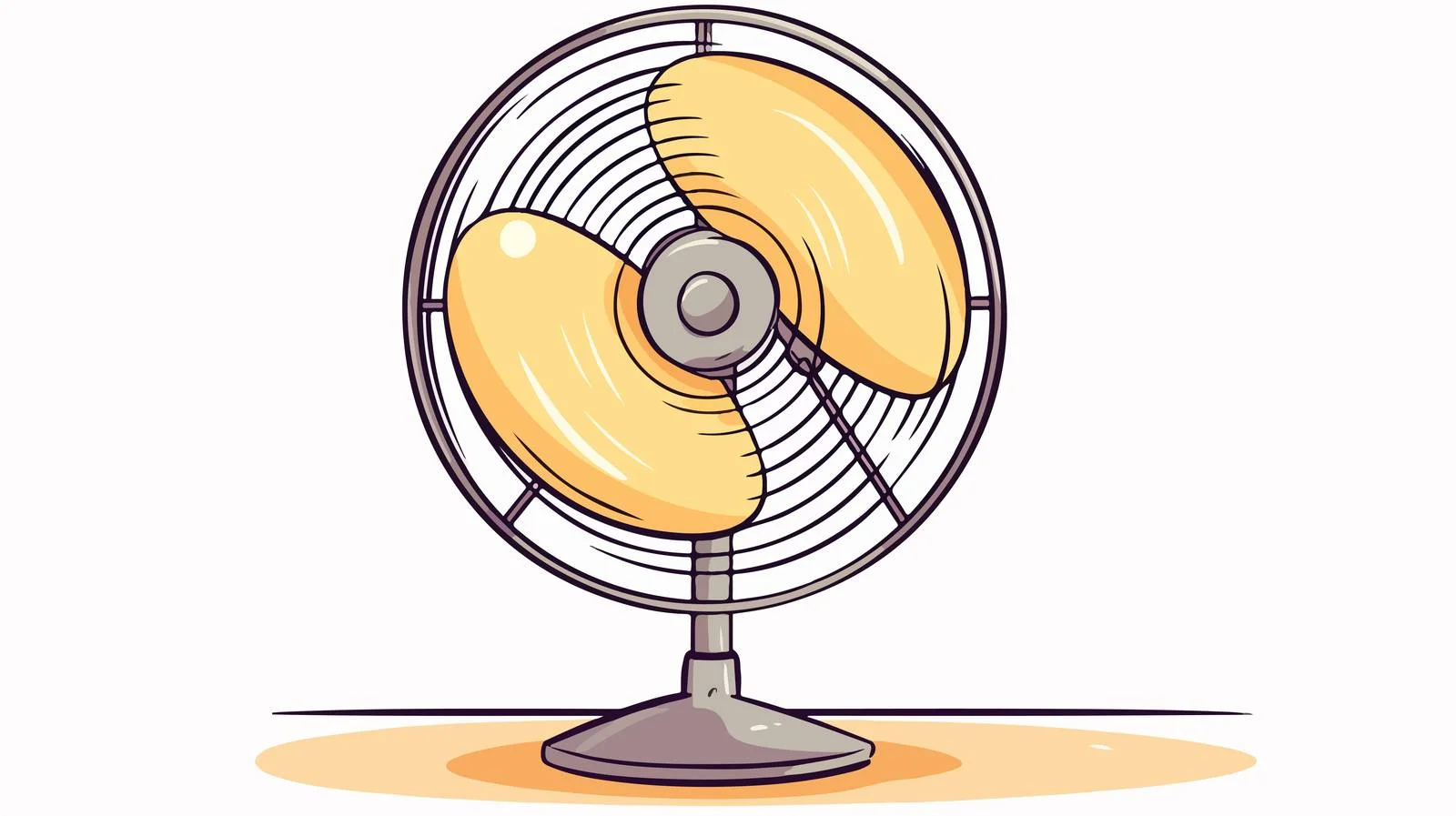 Illustration: Desk Fan — free download from Dotvec