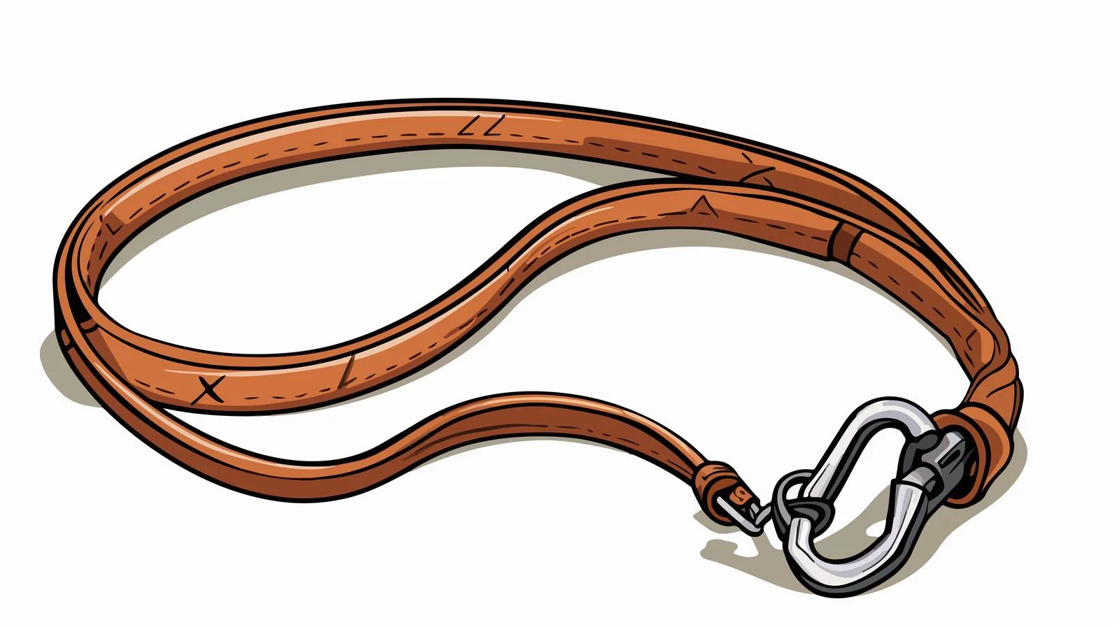 Whimsical Dog Leash Vector Illustration — free download from Dotvec