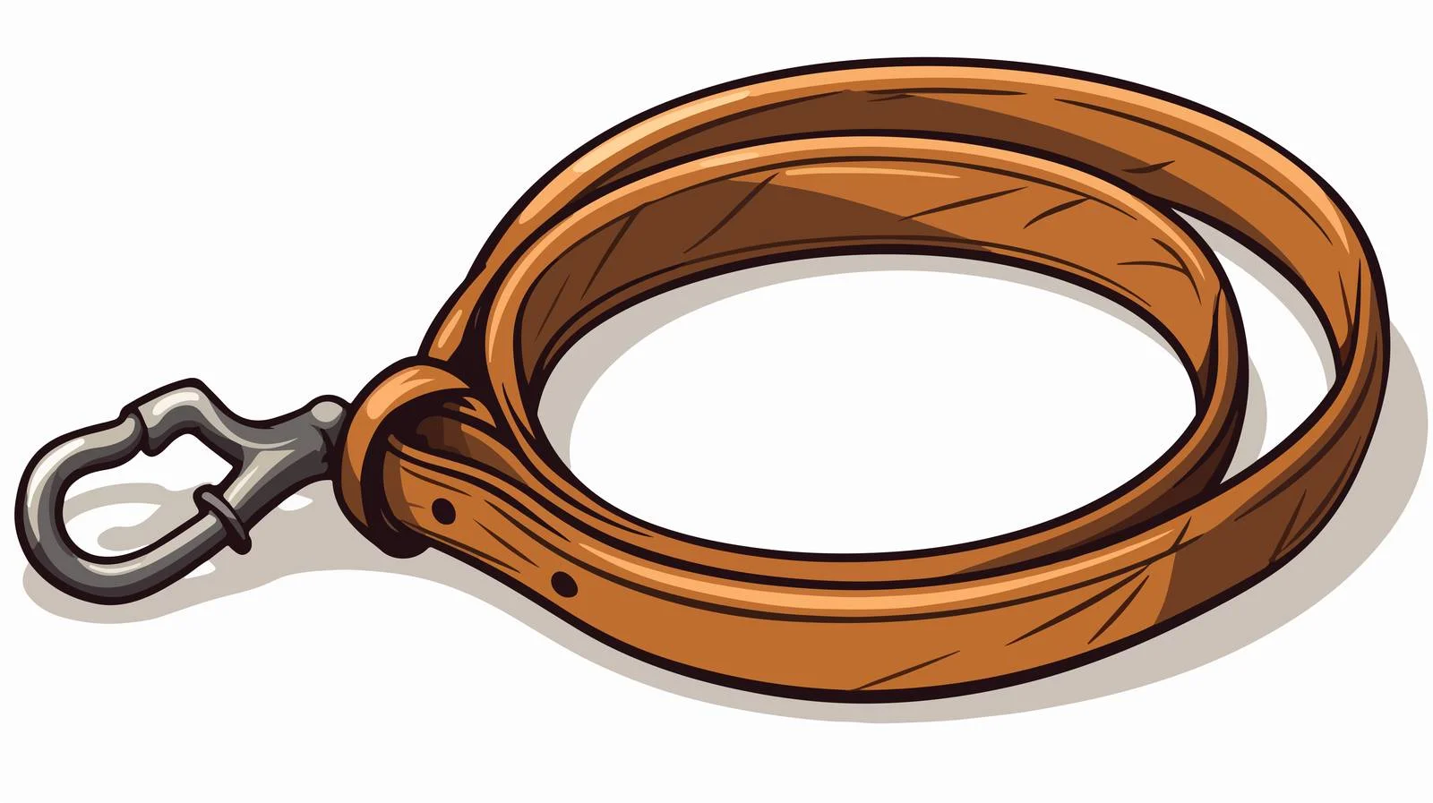 Cartoon Dog Leash Illustration — free download from Dotvec