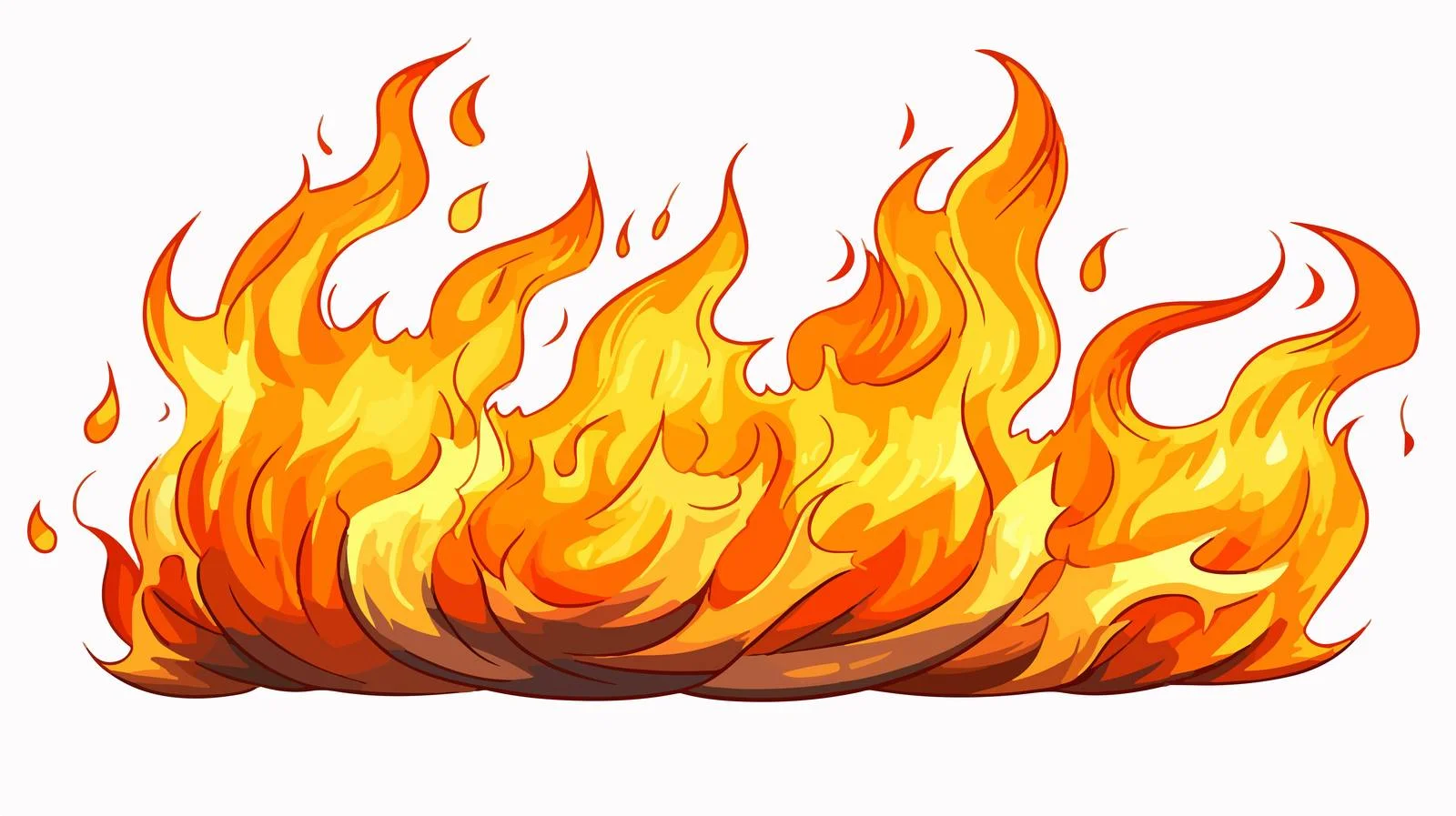 Cartoon Fire Vector Illustration — free download from Dotvec