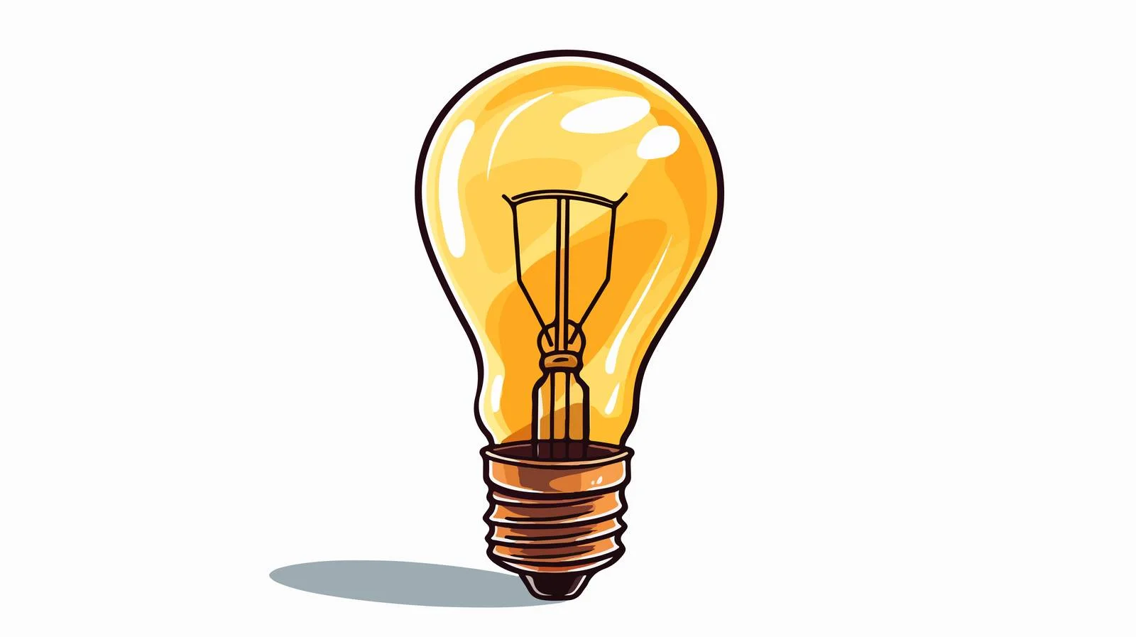 Creative Light Bulb Symbol — free download from Dotvec