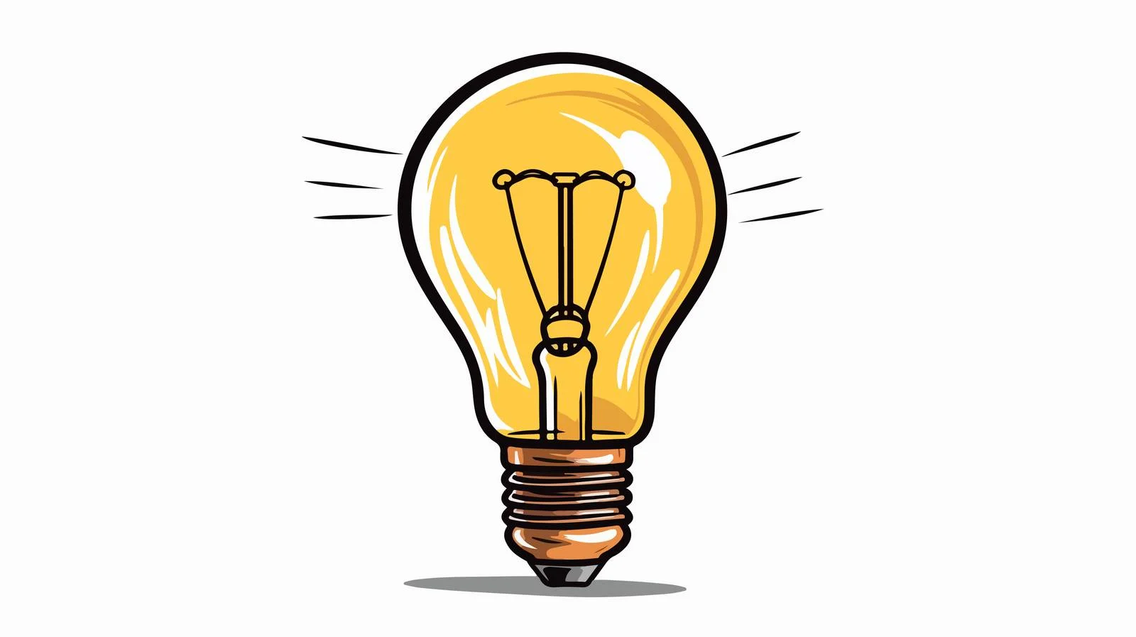 Creative Light Bulb Symbol — free download from Dotvec