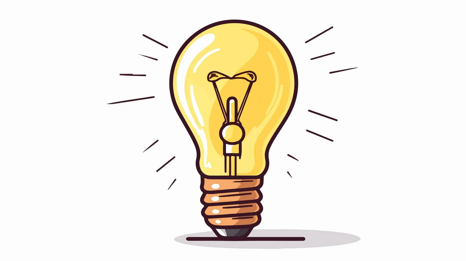 Creative Light Bulb Symbol — free download from Dotvec