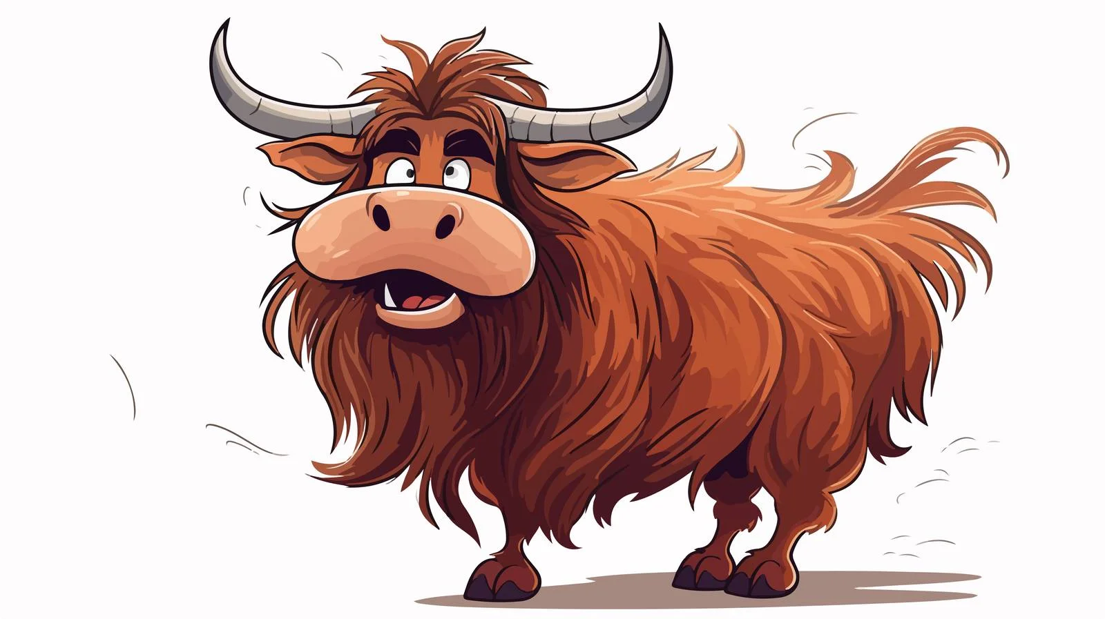 Whimsical Cow Farting Cartoon Illustration — free download from Dotvec