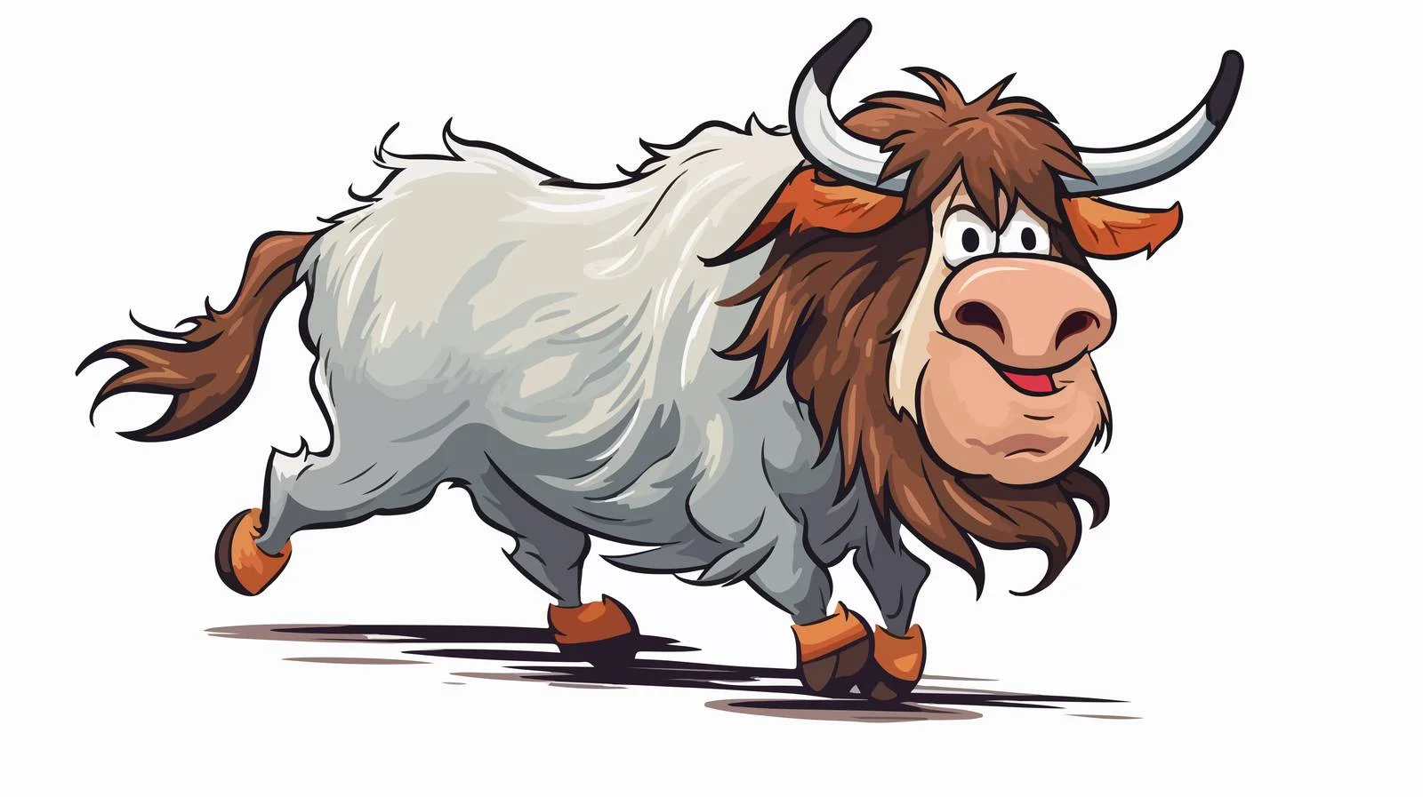 Whimsical Cow Farting Cartoon Illustration — free download from Dotvec