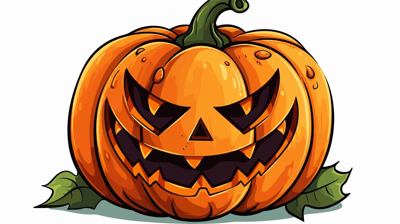 Cartoon Halloween Pumpkin Illustration — free download from Dotvec