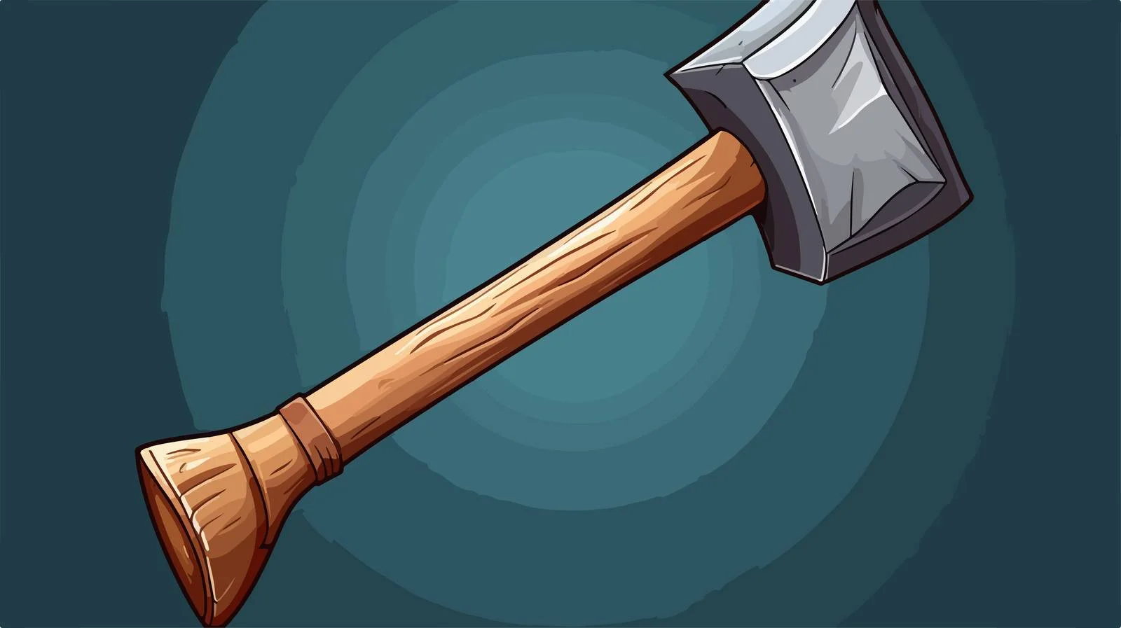 Cartoon Hammer Vector Illustration — free download from Dotvec