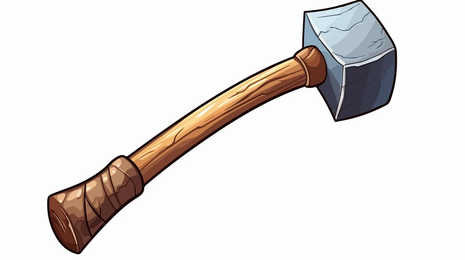 Cartoon Hammer Illustration — free download from Dotvec
