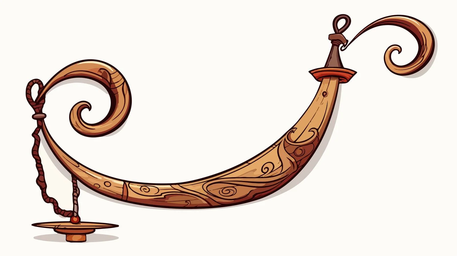 Cartoon Hook Stock Vector Illustration — free download from Dotvec