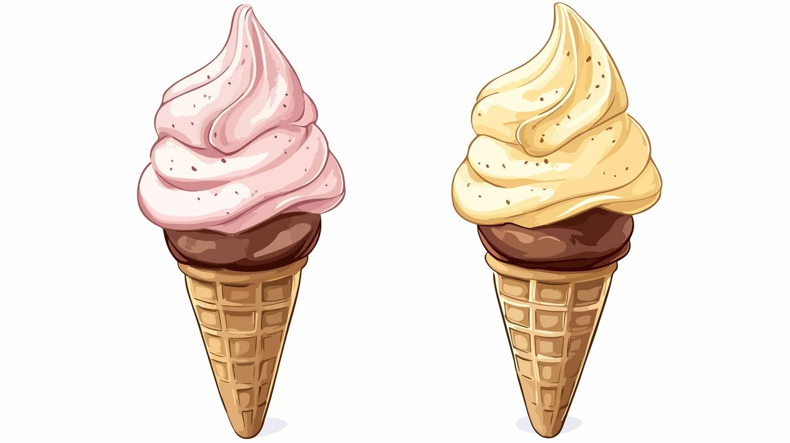 Hand-drawn Cartoon Ice Cream Cone — free download from Dotvec