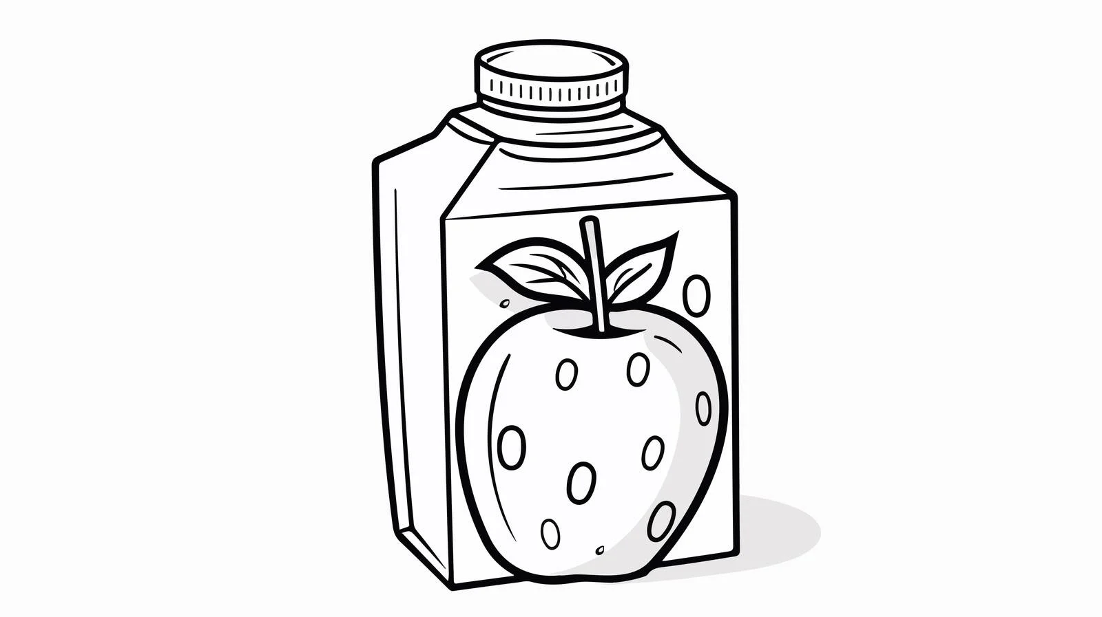 Hand-Drawn Cartoon Juice Box Vector Illustration — free download from Dotvec