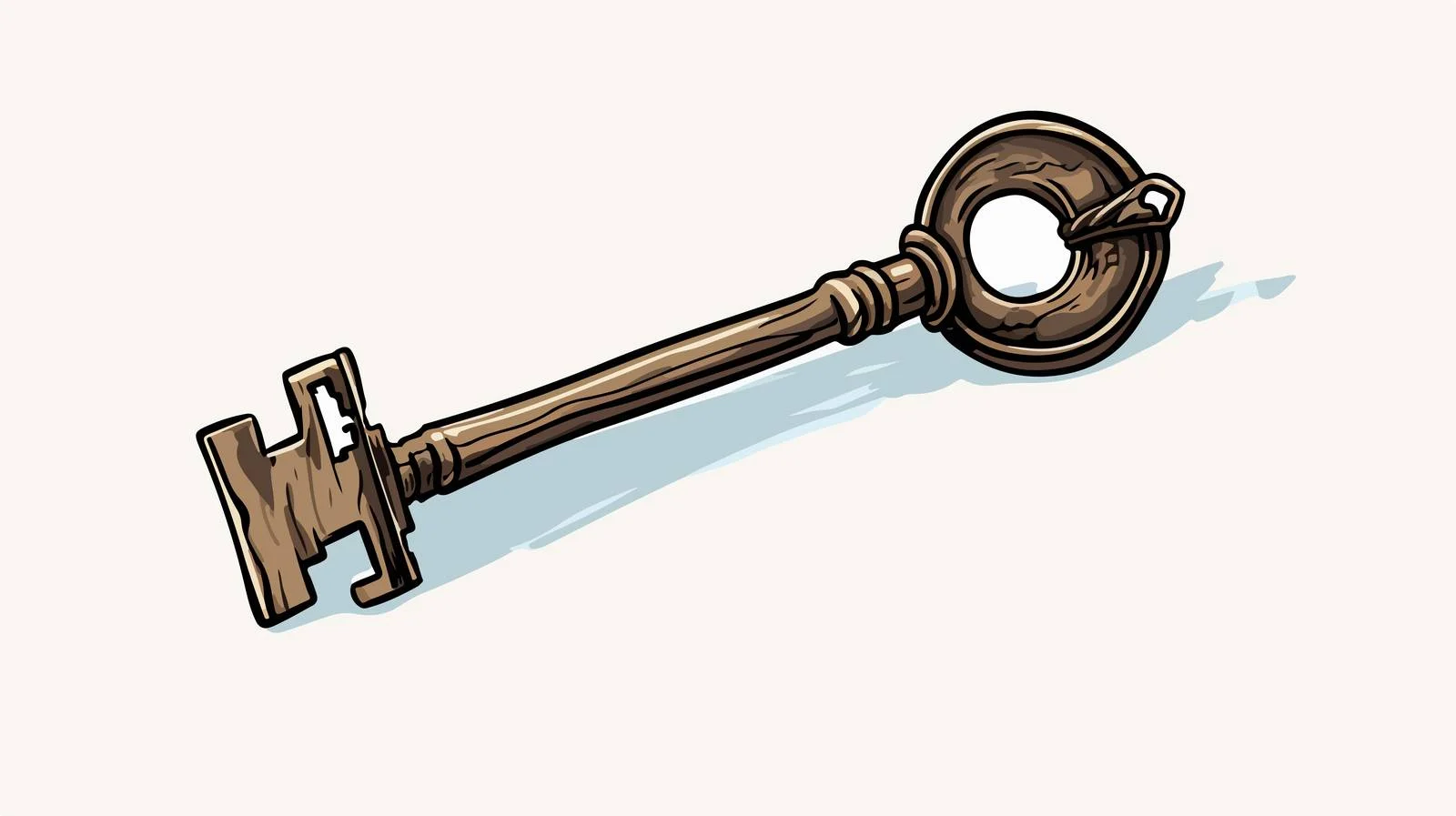 Cartoon Key with Tag for Car — free download from Dotvec