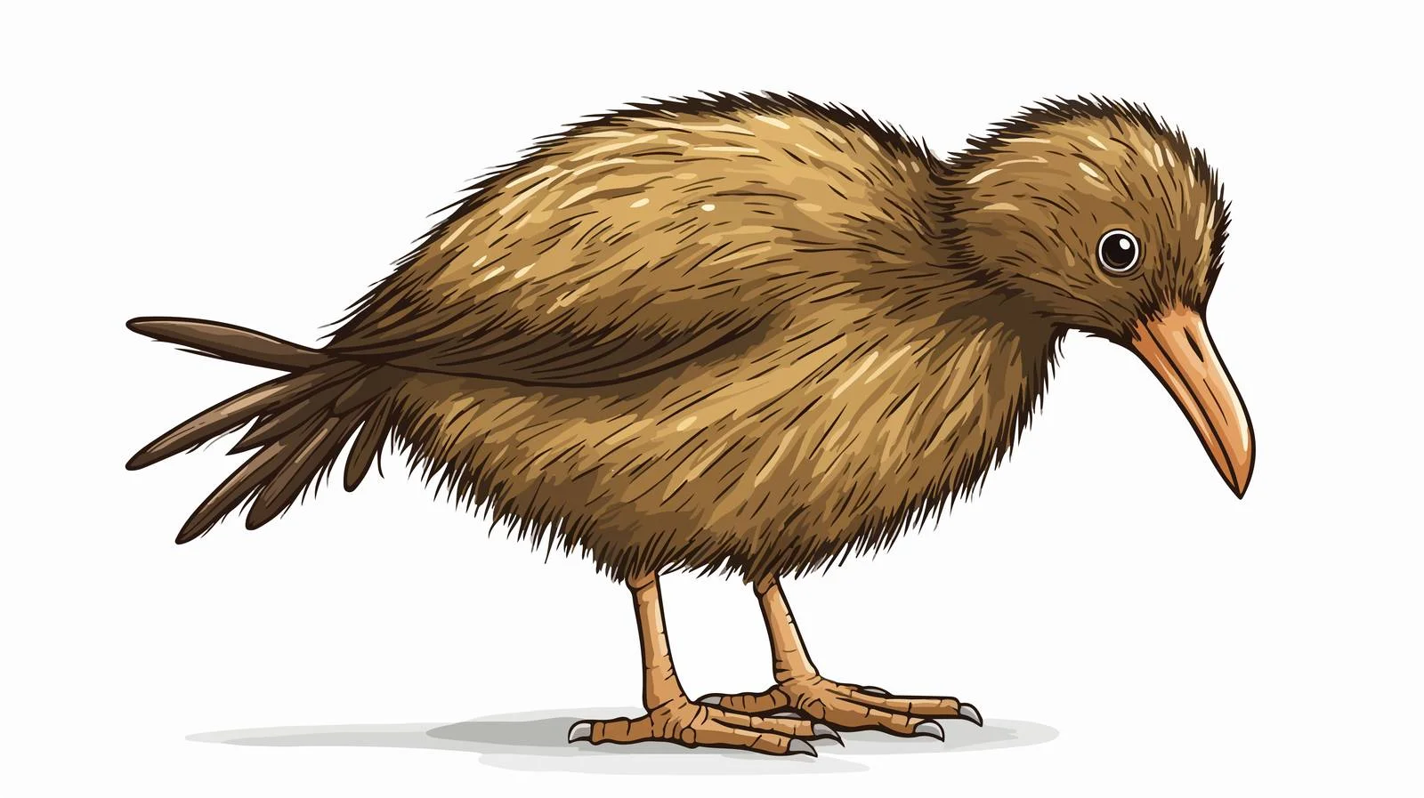 Charming Kiwi Bird Illustration — free download from Dotvec