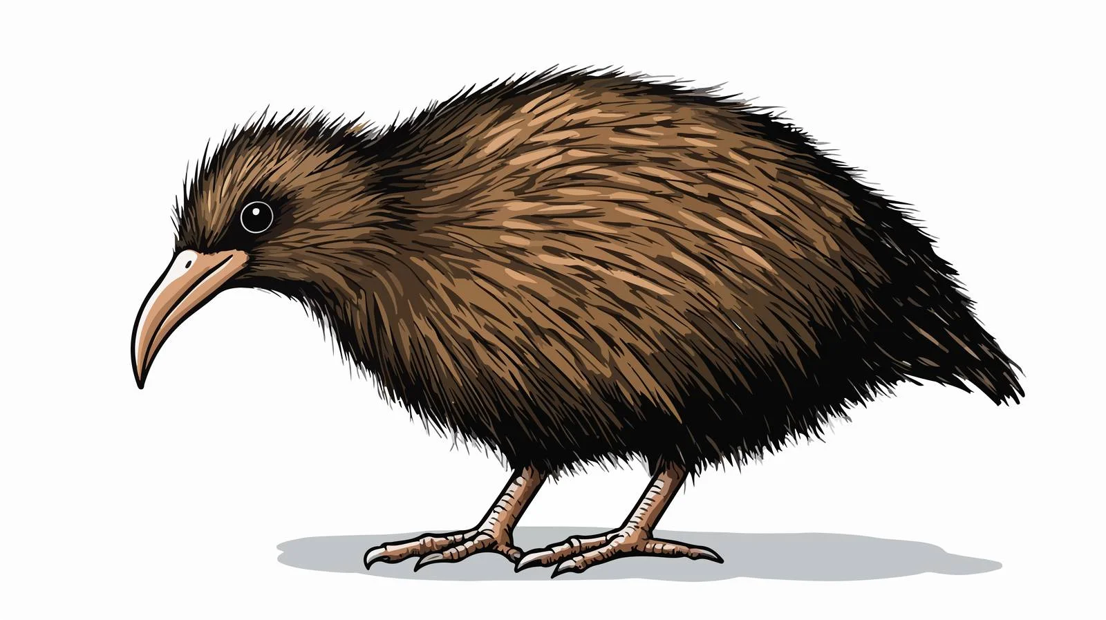 Charming Kiwi Bird Illustration — free download from Dotvec