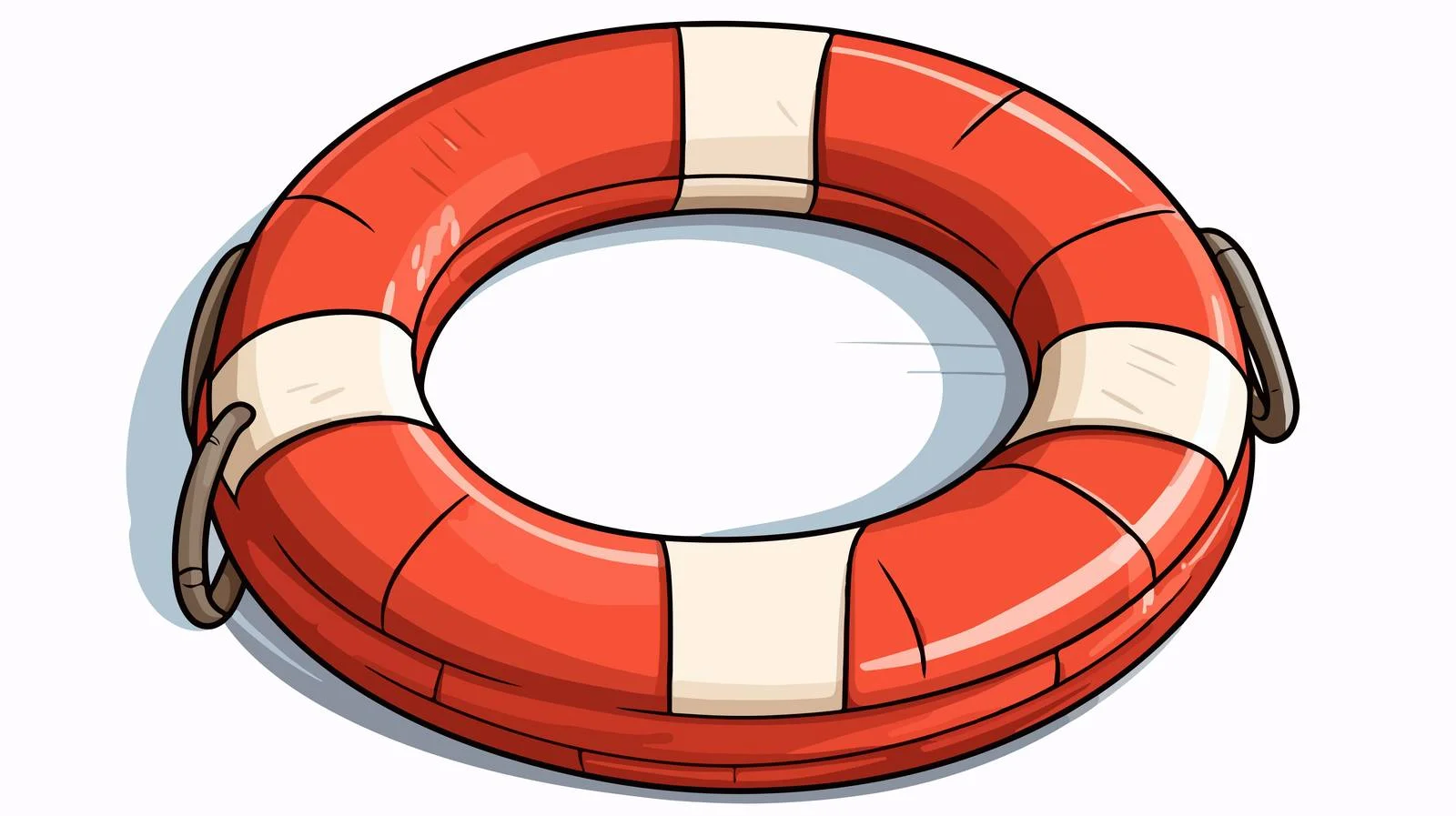 Cartoon Life Ring Vector Illustration — free download from Dotvec