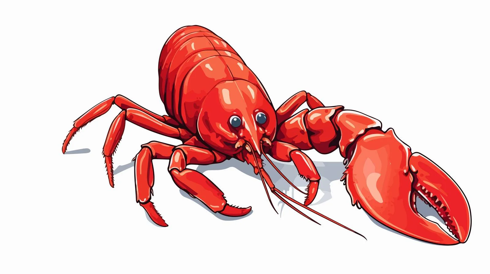 Whimsical Lobster Stock Illustration — free download from Dotvec