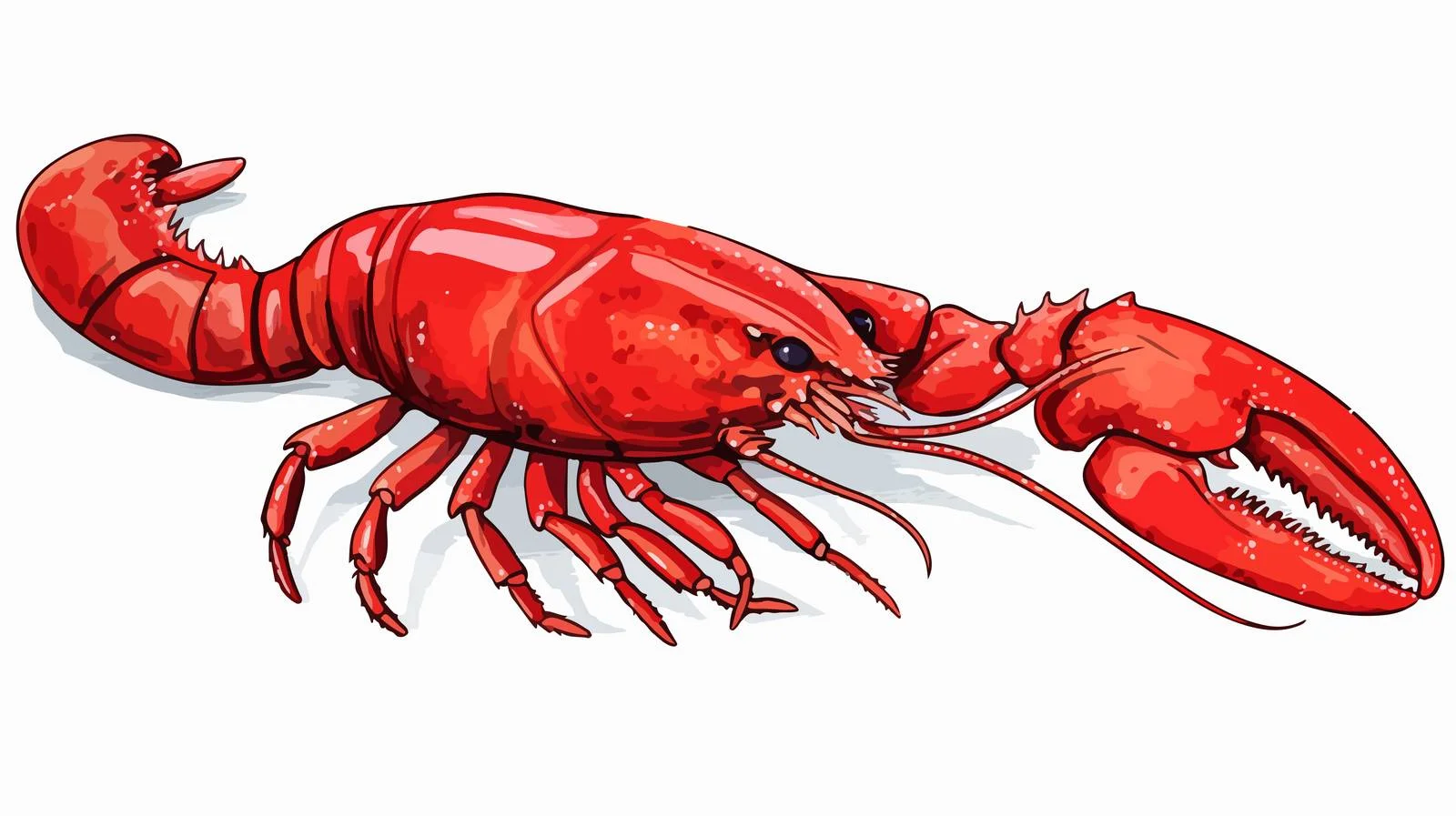 Cartoon Lobster Stock Illustration — free download from Dotvec