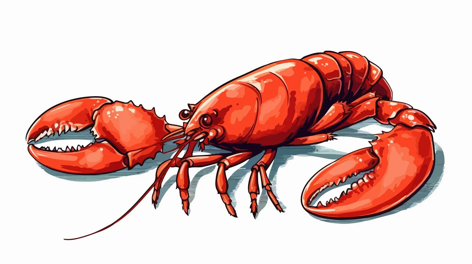 Cartoon Lobster Stock Illustration — free download from Dotvec
