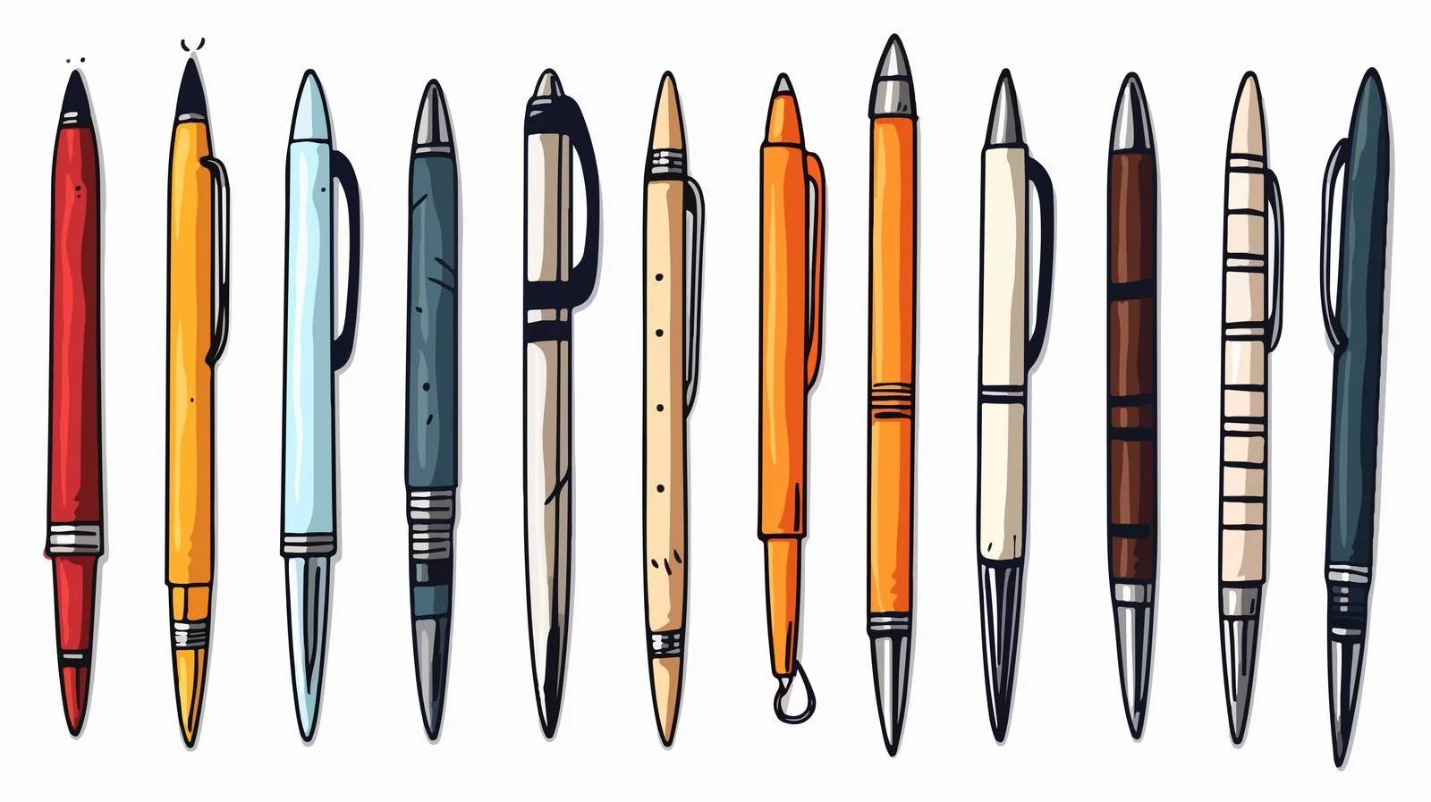 Marker Pen Cartoon Illustration — free download from Dotvec