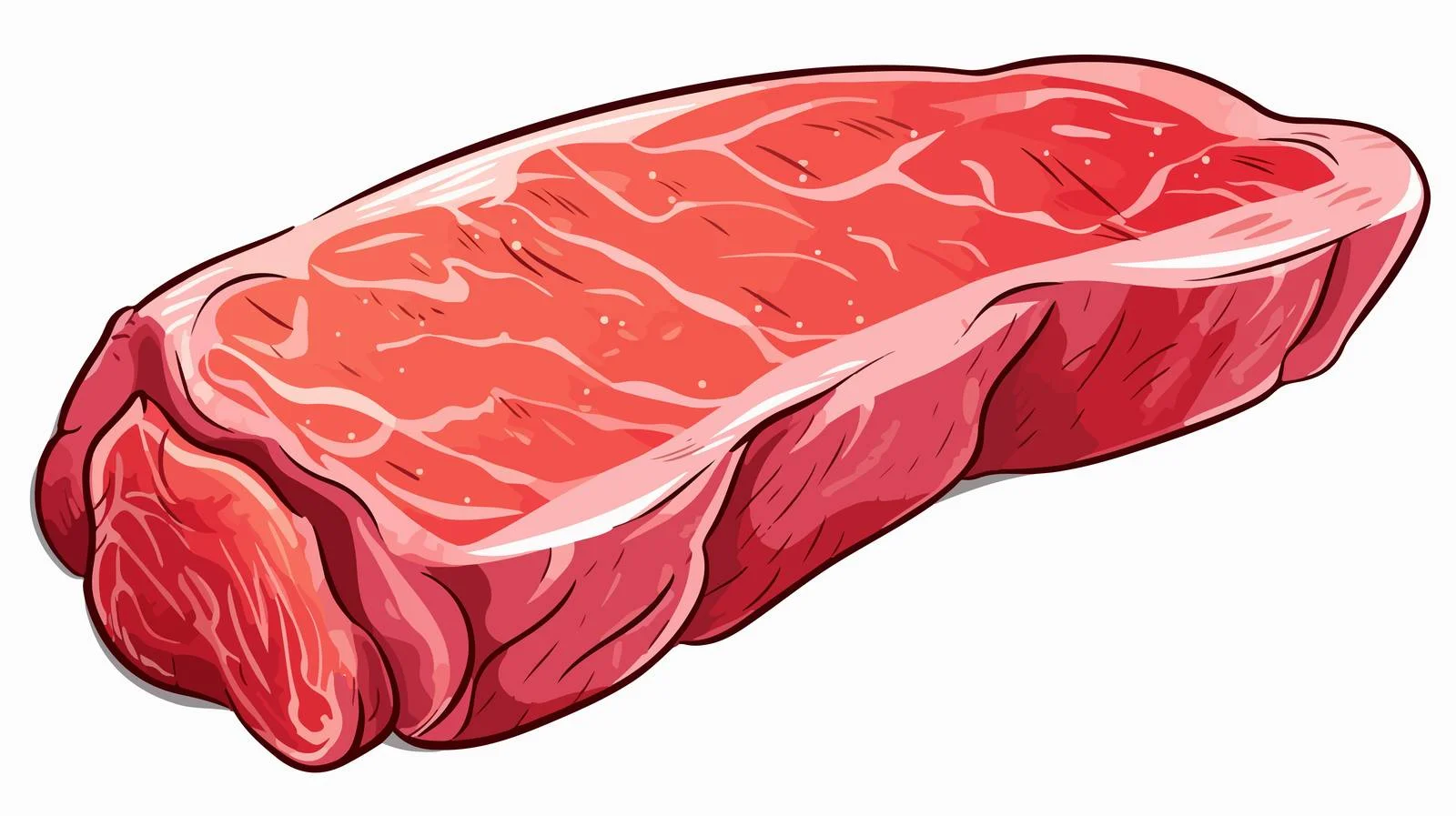 Cartoon Meat Vector Illustration — free download from Dotvec