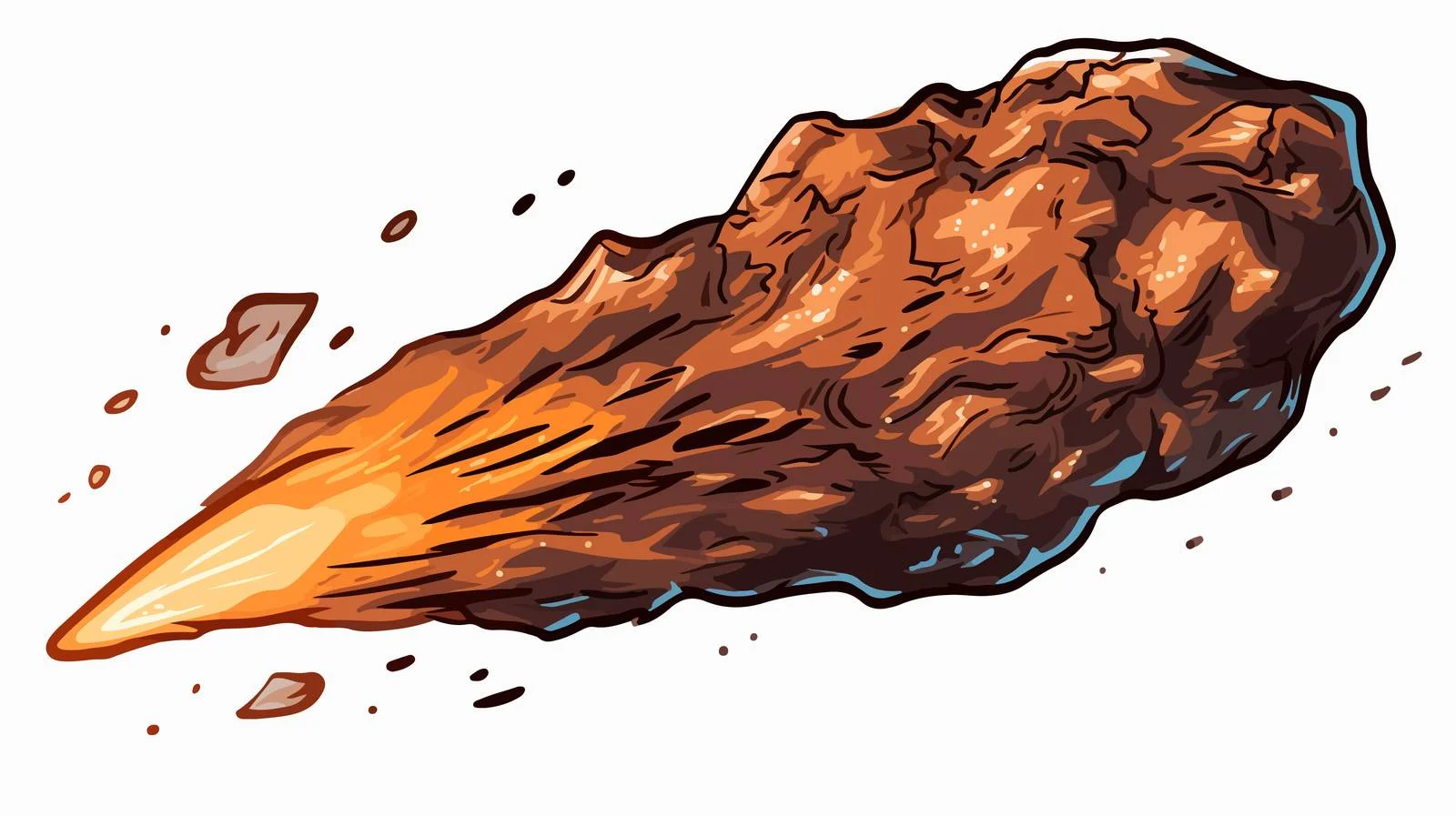 Cartoon Meteor Illustration — free download from Dotvec