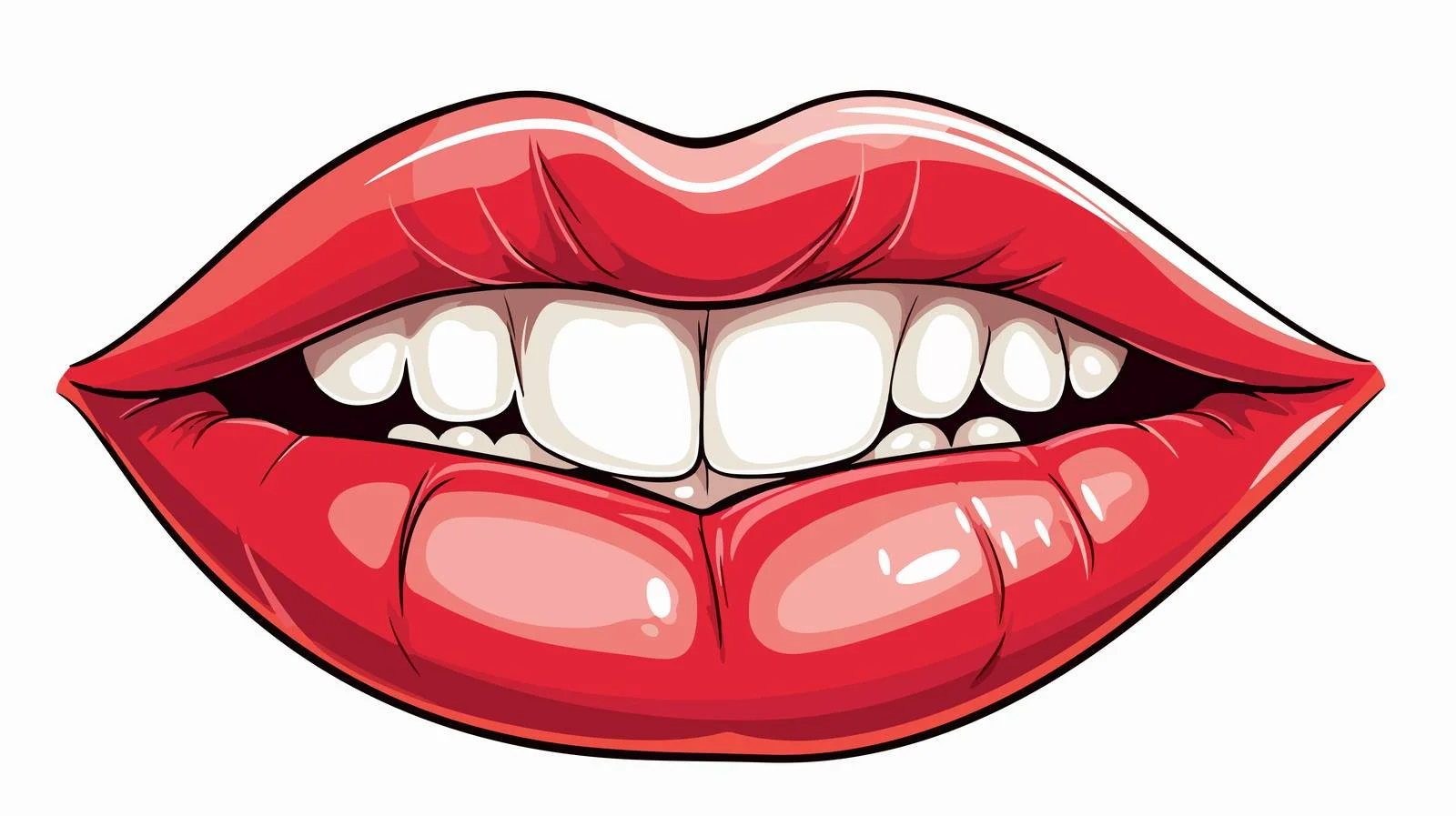 Cartoon Mouth Breathing Vector Illustration — free download from Dotvec