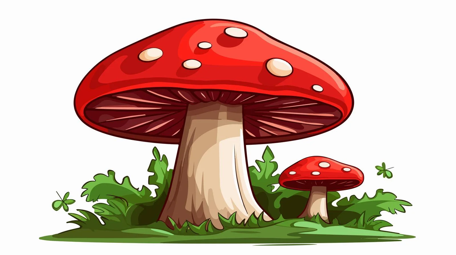 Whimsical Mushroom Stock Illustration — free download from Dotvec