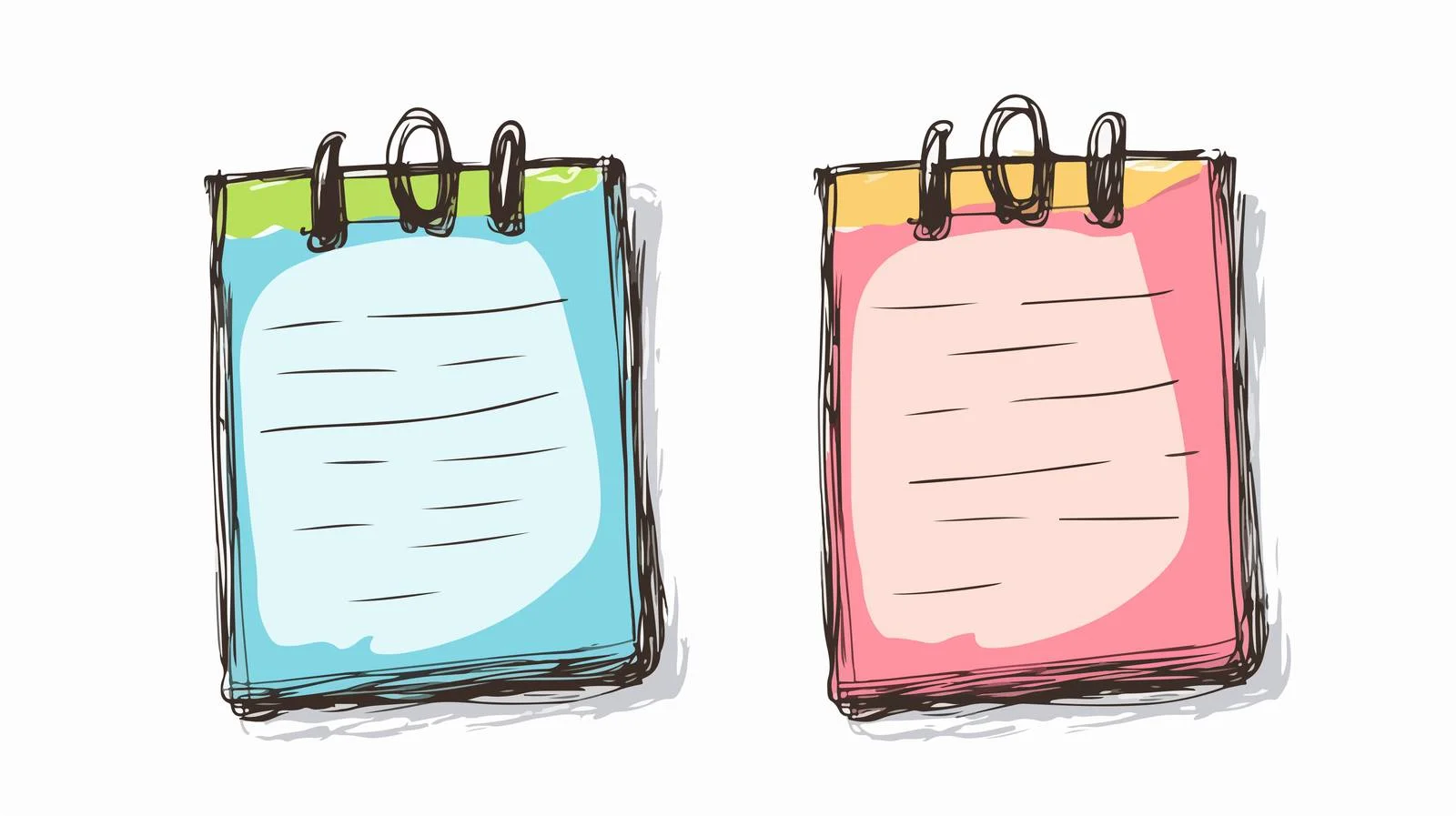 Whimsical Cartoon Notepad Vector Illustration — free download from Dotvec