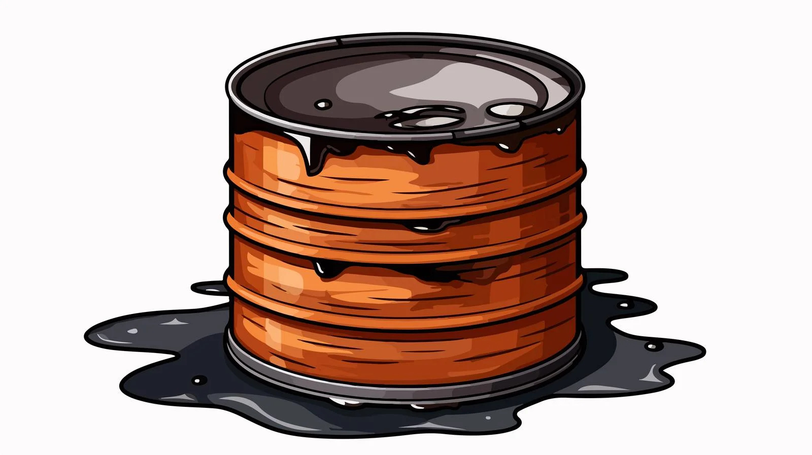 Cartoon Oil Drum Vector Illustration — free download from Dotvec
