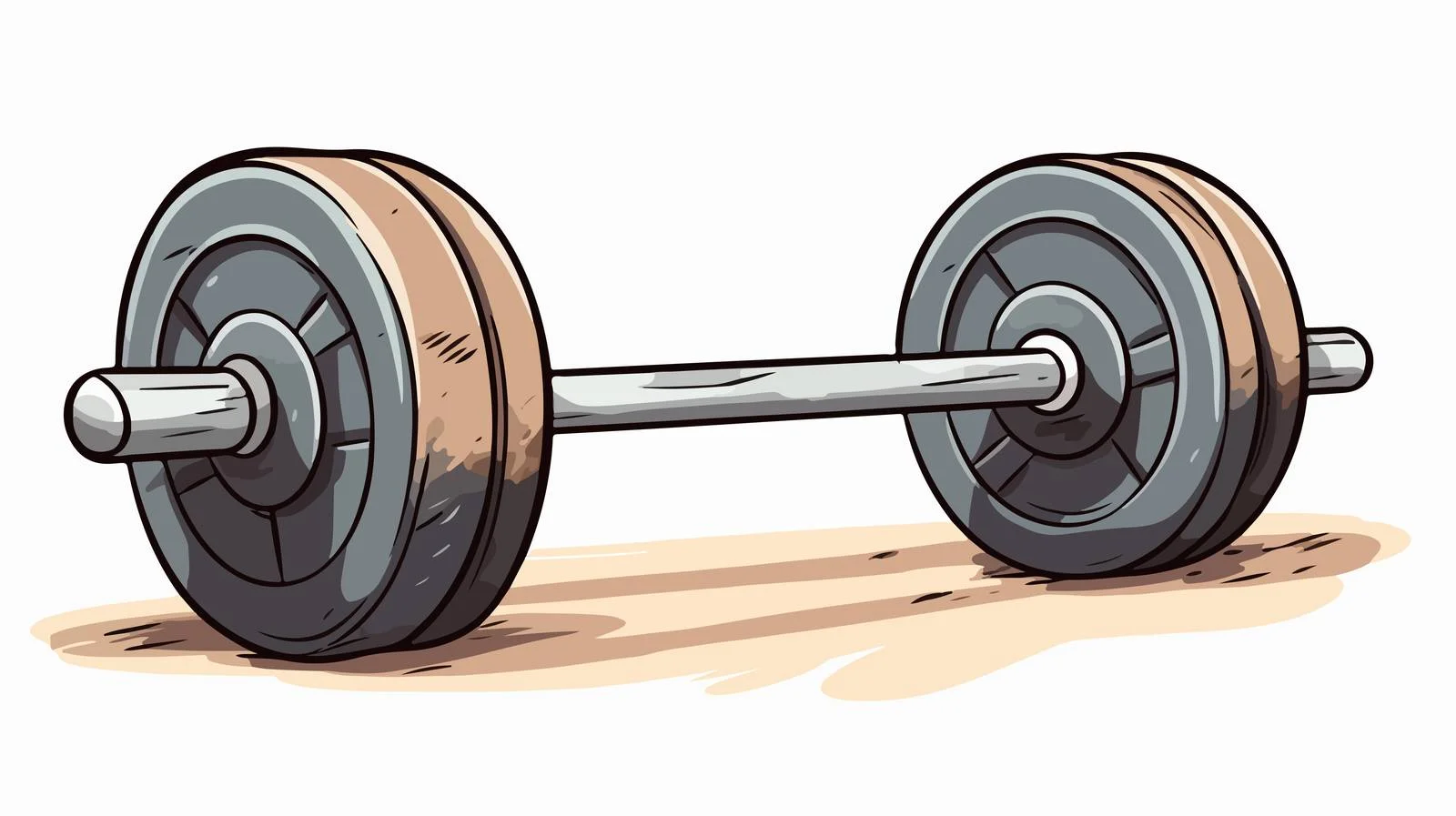 Cartoon One-Ton Weight Stock Vector — free download from Dotvec