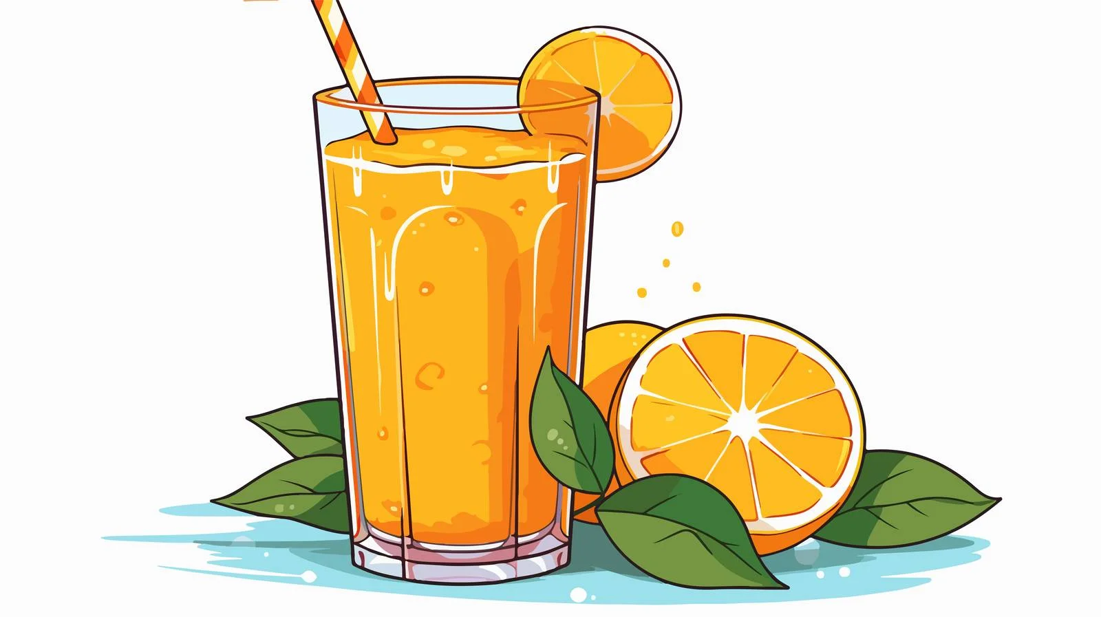 Hand-Drawn Orange Juice Car Vector Illustration — free download from Dotvec