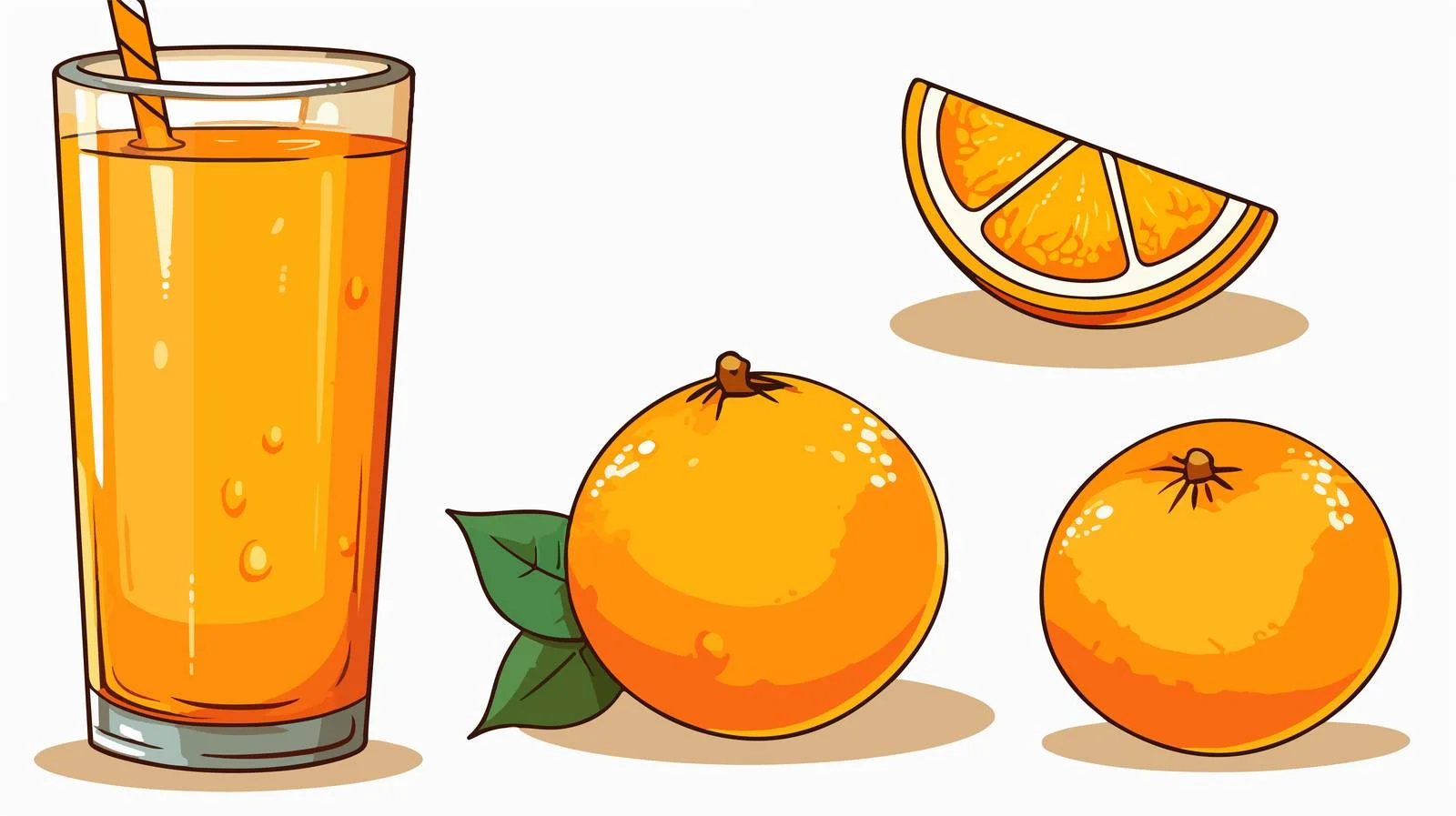 Cheerful Orange Juice Car Illustration — free download from Dotvec