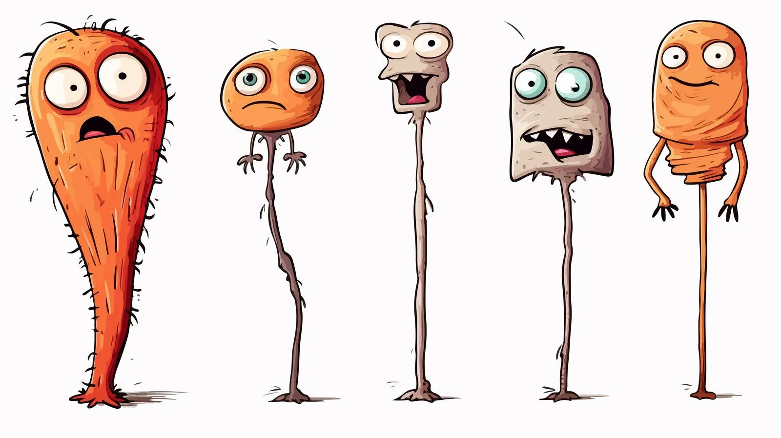 Whimsical Cartoon Peg Illustration — free download from Dotvec