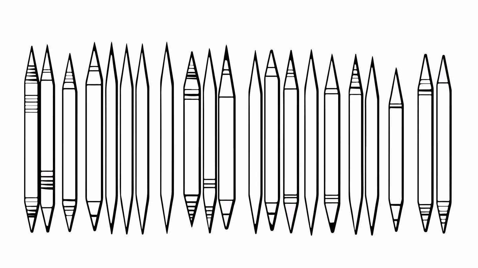 Cartoon Pencil Vector Illustration — free download from Dotvec