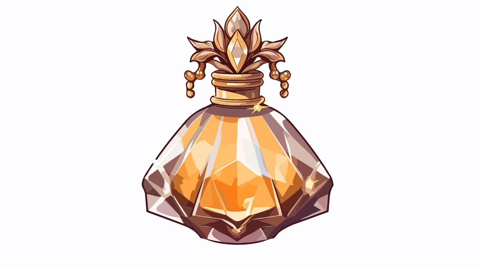 Cartoon Perfume Bottle Illustration — free download from Dotvec