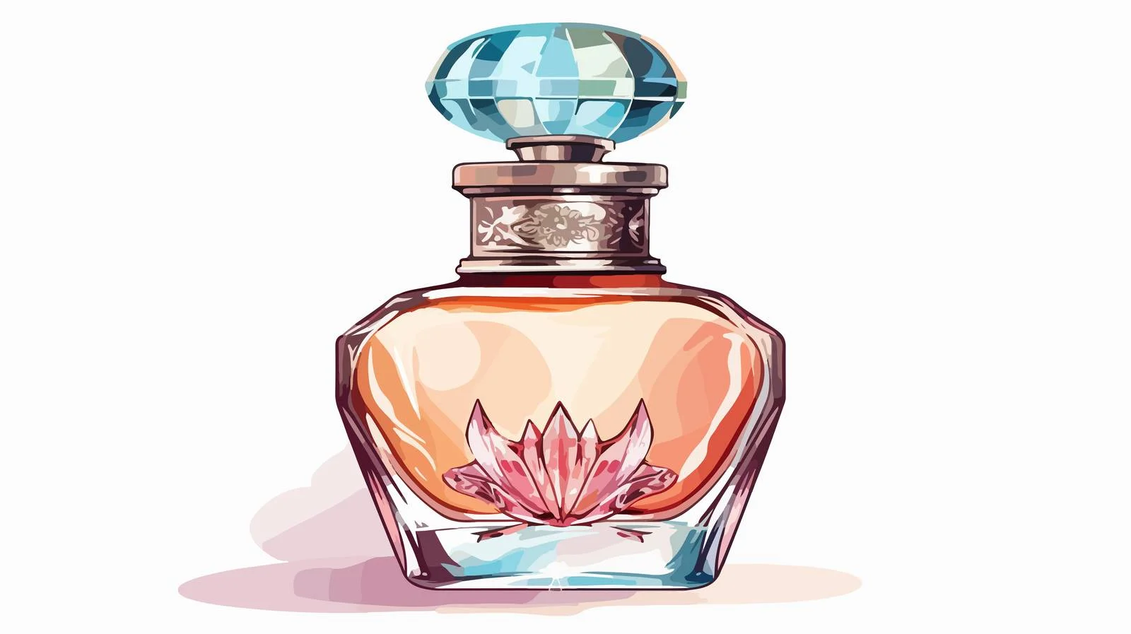 Cartoon Perfume Bottle Illustration — free download from Dotvec