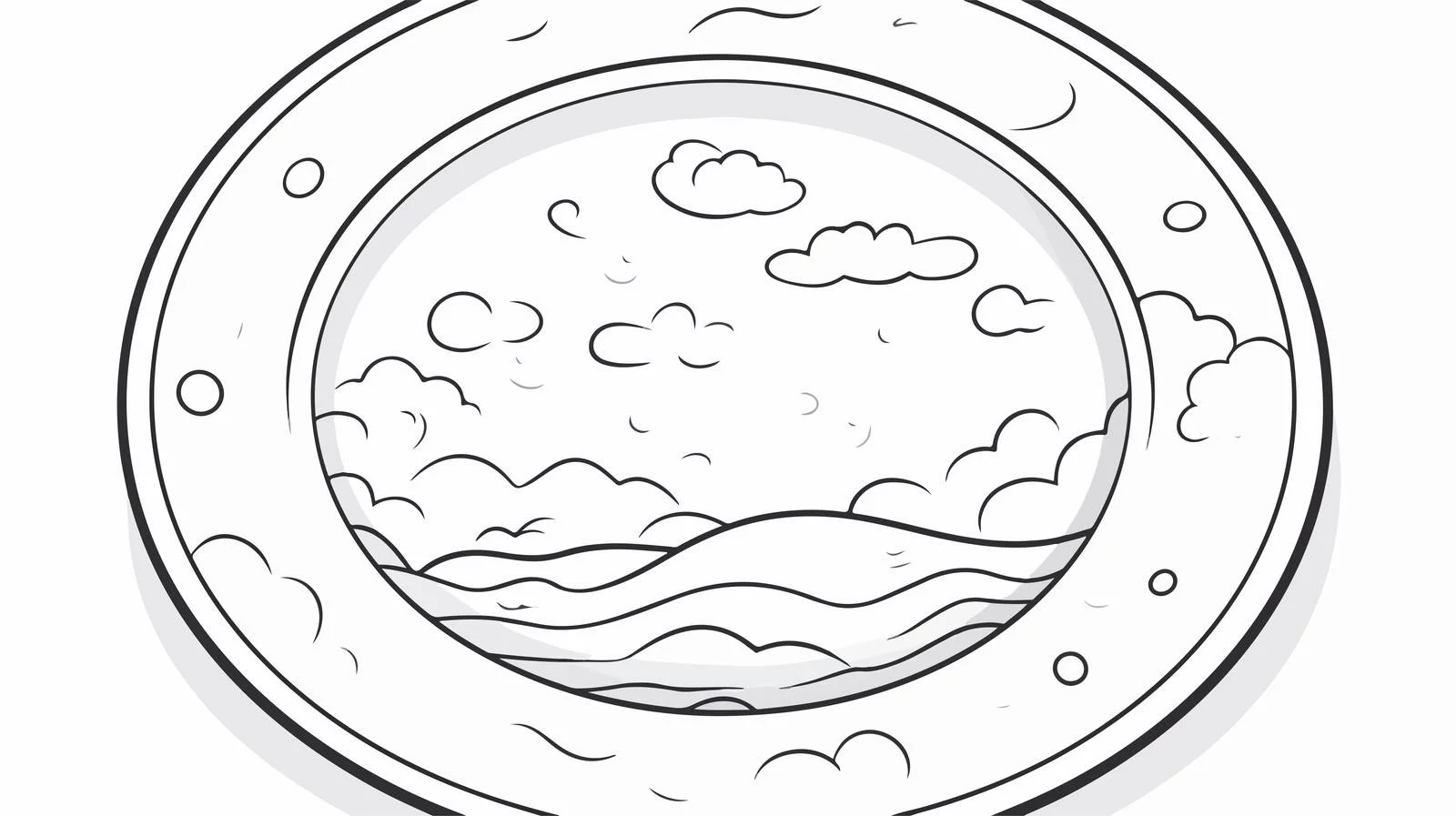 Whimsical Cartoon Plate Illustration — free download from Dotvec