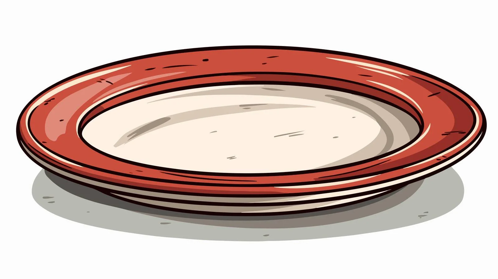 Whimsical Plate Illustration — free download from Dotvec