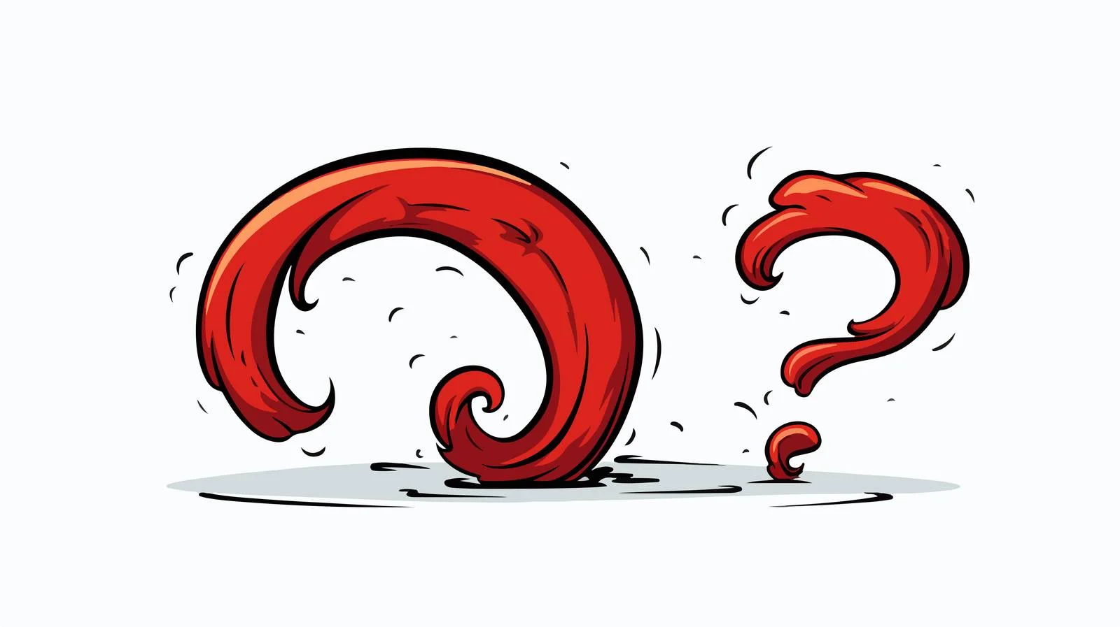Whimsical Cartoon Question Mark Illustration — free download from Dotvec